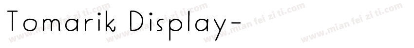 Tomarik Display字体转换